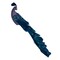 Northlight Glittered Peacock Christmas Clip-On Christmas Ornament - 14.75" - Purple and Blue